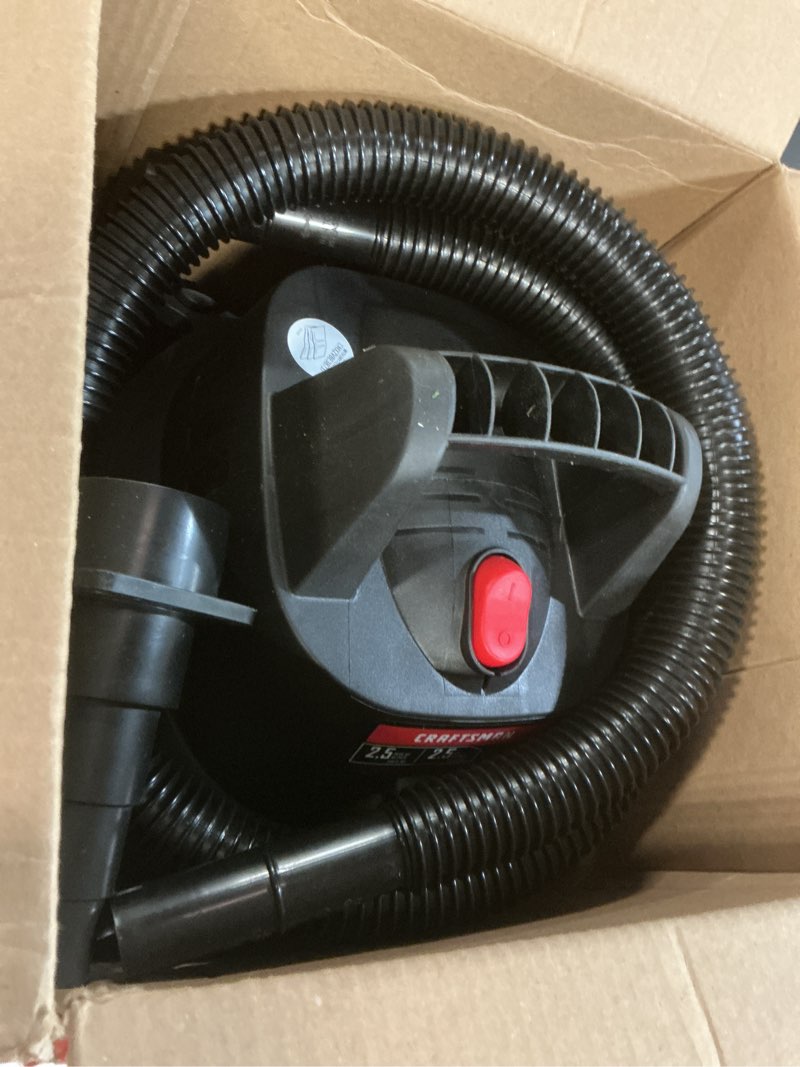 Condition photo showing Good Condition for CRAFTSMAN CMXEVBE17250 2.5 Gallon 2.5 Peak HP Wet/Dry Vac, Portable Shop Vacuum with Attachments