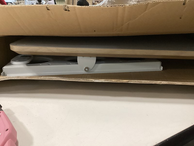 Condition photo showing Good Condition for TVON Rolling TV Stand for 32 to 65 70 Inch TVs, Elegant Floor TV Stand with Wheels, Mobile TV Cart with 9 Levels of Height Adjustment for Optimal Viewing, White Floor Stand for Living Room Wooden Base WHITE