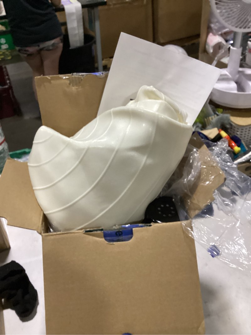 Condition photo showing As Is for trideer yoga ball for exercise, pilates, core & balance training, stability ball for pregnancy & birthing prep, physical therapy, daily stretching, office chair for active sitting, quick pump included white l(23-26ines/58-65cm)