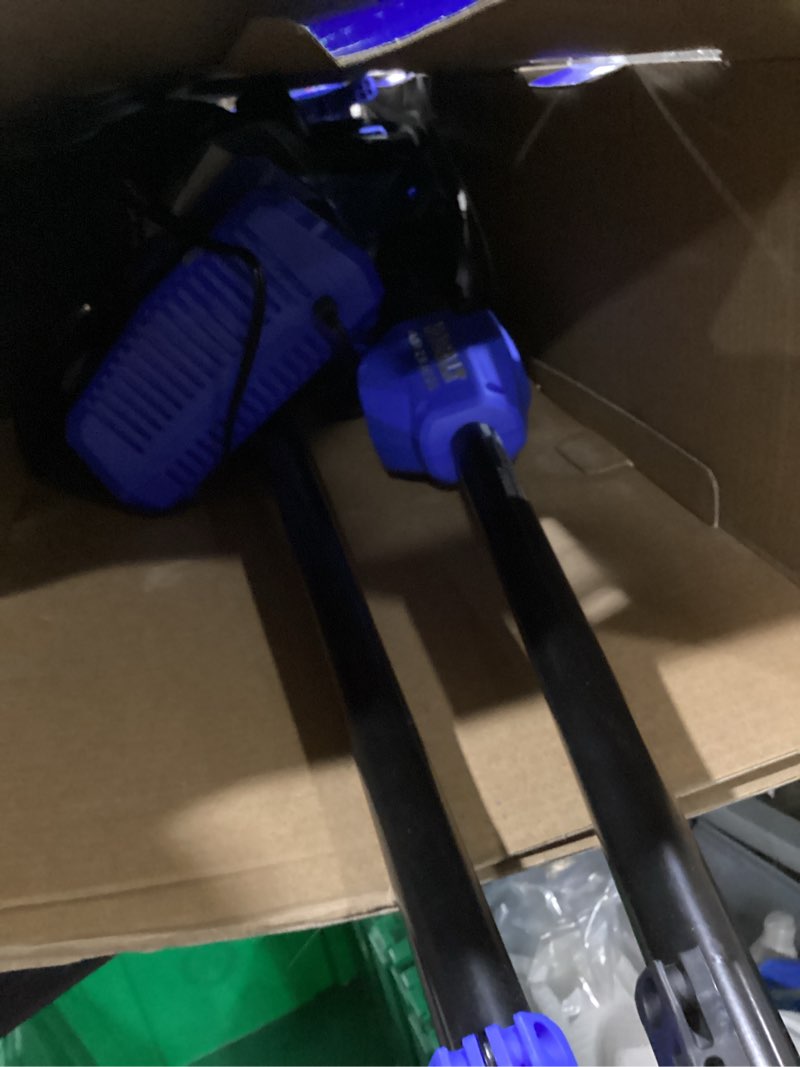Condition photo showing As Is for kobalt gen4 40-volt cordless battery string trimmer and leaf blower combo kit 4 ah (battery & charger included)