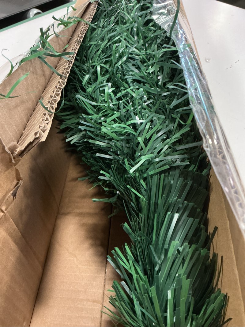 Condition photo showing As Is for Prsildan 4 FT Artificial Christmas Tree, Pre-Lit Optical Fiber Xmas Trees with Multicolor LED Lights, Snowflakes & Top Star, Lighted Christmas Tree Holiday Home Decor 4ft