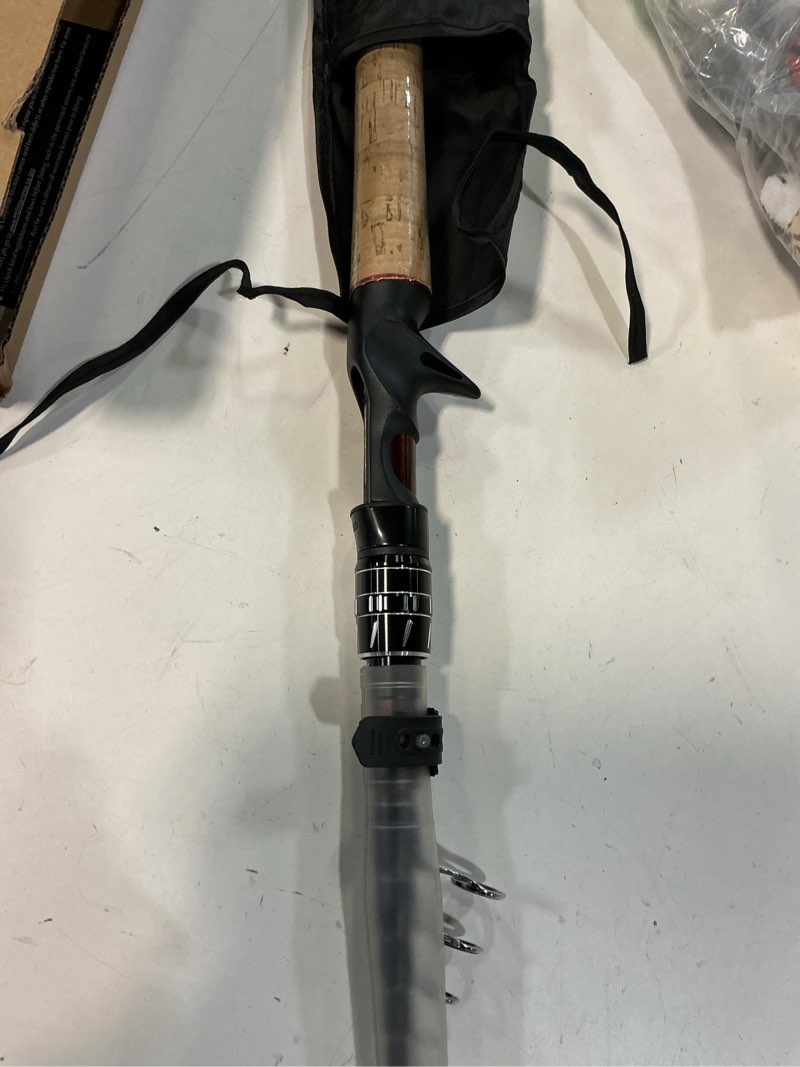 Condition photo showing item condition for EOW XPEDITE Portable Telescopic Fishing Rods, Spinning & Casting, 24T Carbon Blanks & Solid Carbon Tip, Cork Handle, Travel Rod, Short Collapsible Rods