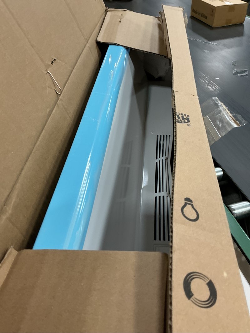 Condition photo showing As Is for Broan-NuTone 413001 Non-Ducted Ductless Range Hood with Lights Exhaust Fan for Under Cabinet, 30-Inch, White White 30-Inch