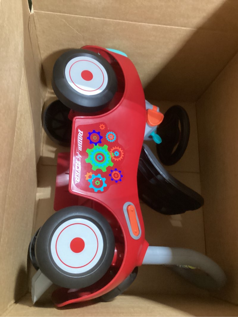 Condition photo showing Good Condition for Toddler Car Ride On, Toddler Toys for Ages 1-3, Baby Toys, Radio Flyer Busy Buggy, Red, Sit to Stand Ride On