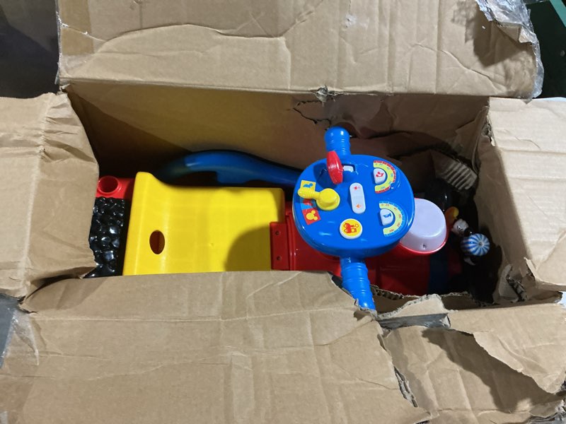 Condition photo showing As Is for disney mickey mouse play n' sort activity train red for 12 months to 36 months