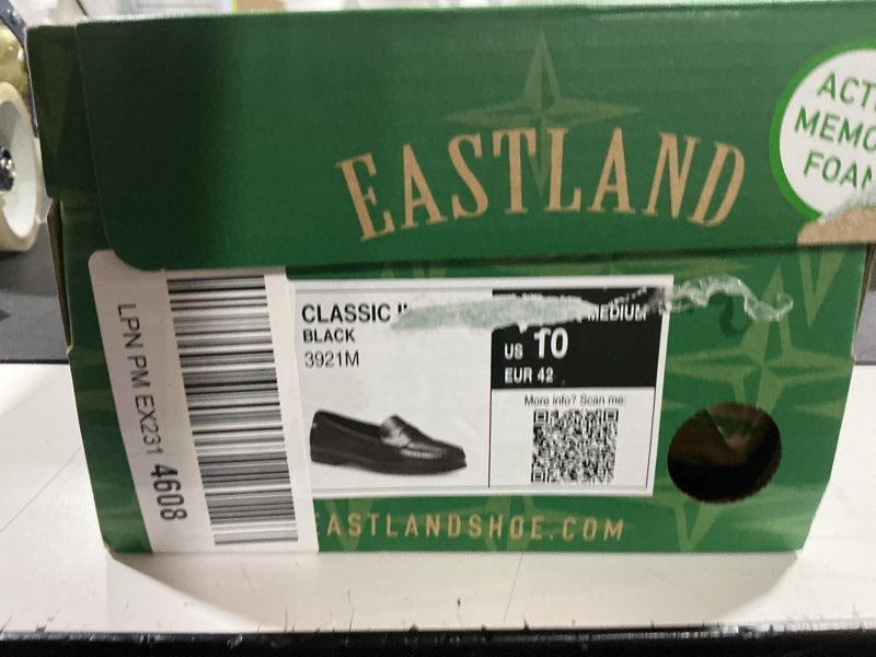 Condition photo showing Good Condition for Eastland Women's Classic II Loafers, Black, 10