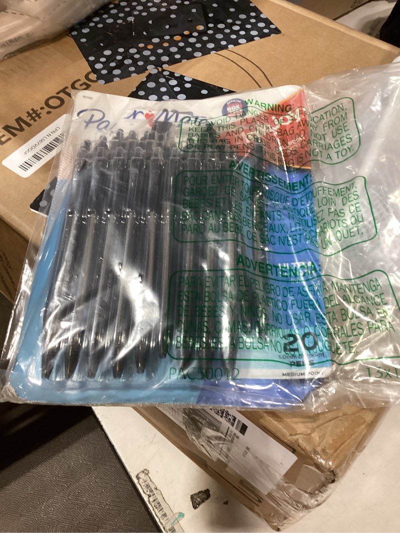 Condition photo showing Good Condition for paper mate inkjoy 100rt retractable ballpoint pens | medium point (1.0mm) | black | 20 count black 20 pack inkoy 100