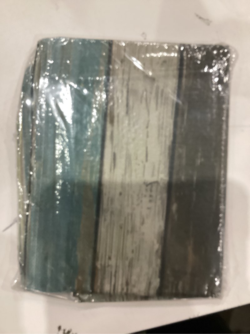 Condition photo showing New/Like New for Artoid Mode Green Retro Rustic Wood Texture Table Runner, Seasonal Spring Kitchen Dining Table Decoration for Home Party Decor 13x108 Inch 13" x 108", Table Runner Green