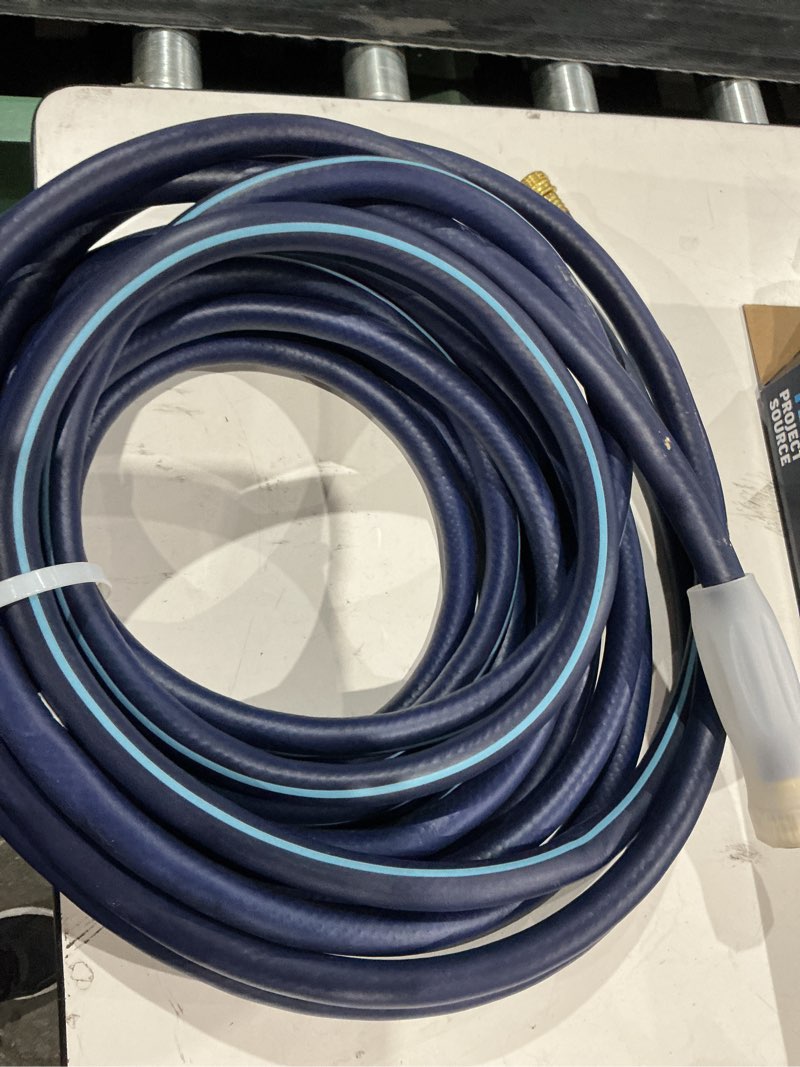 used)project source 5/8-in x 50-ft medium -duty vinyl blue hose