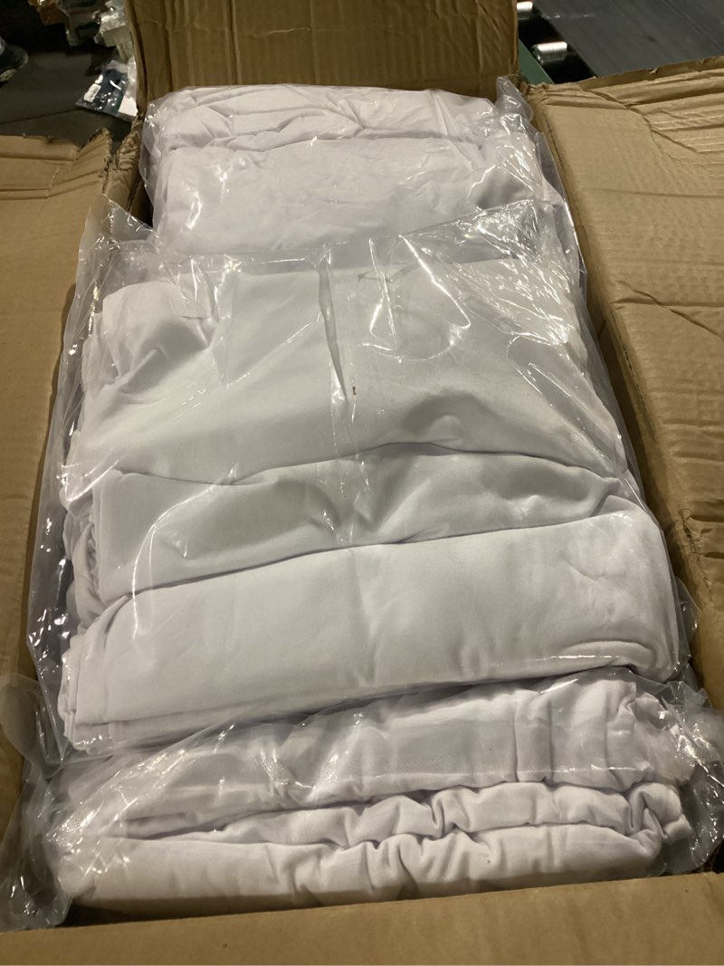 Condition photo showing New/Like New for 100 pcs white washable removable universal for wedding party dining banquet polyester spandex stretch slipcovers chair covers white 100
