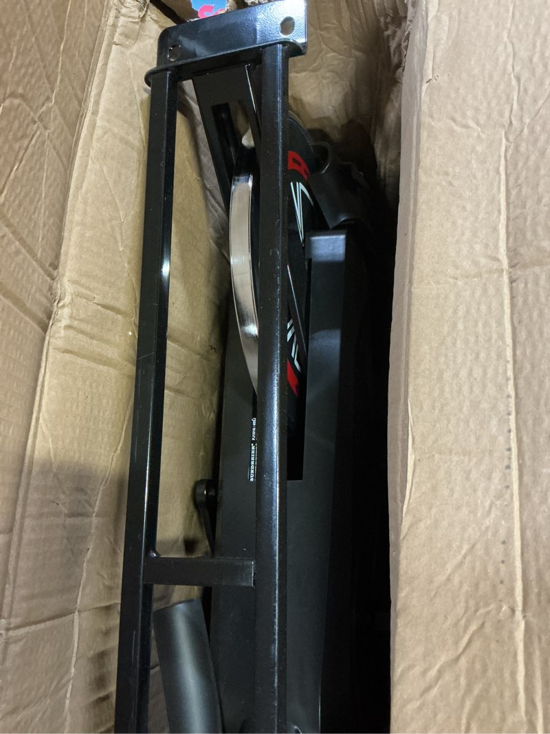 Condition photo showing Good Condition for relife rebuild your life exercise bike stationary for home indoor,cycling bike with silent belt drive for home cardio,brake pad resistance with djustable & comfort seat/pad holder/lcd monitor. black