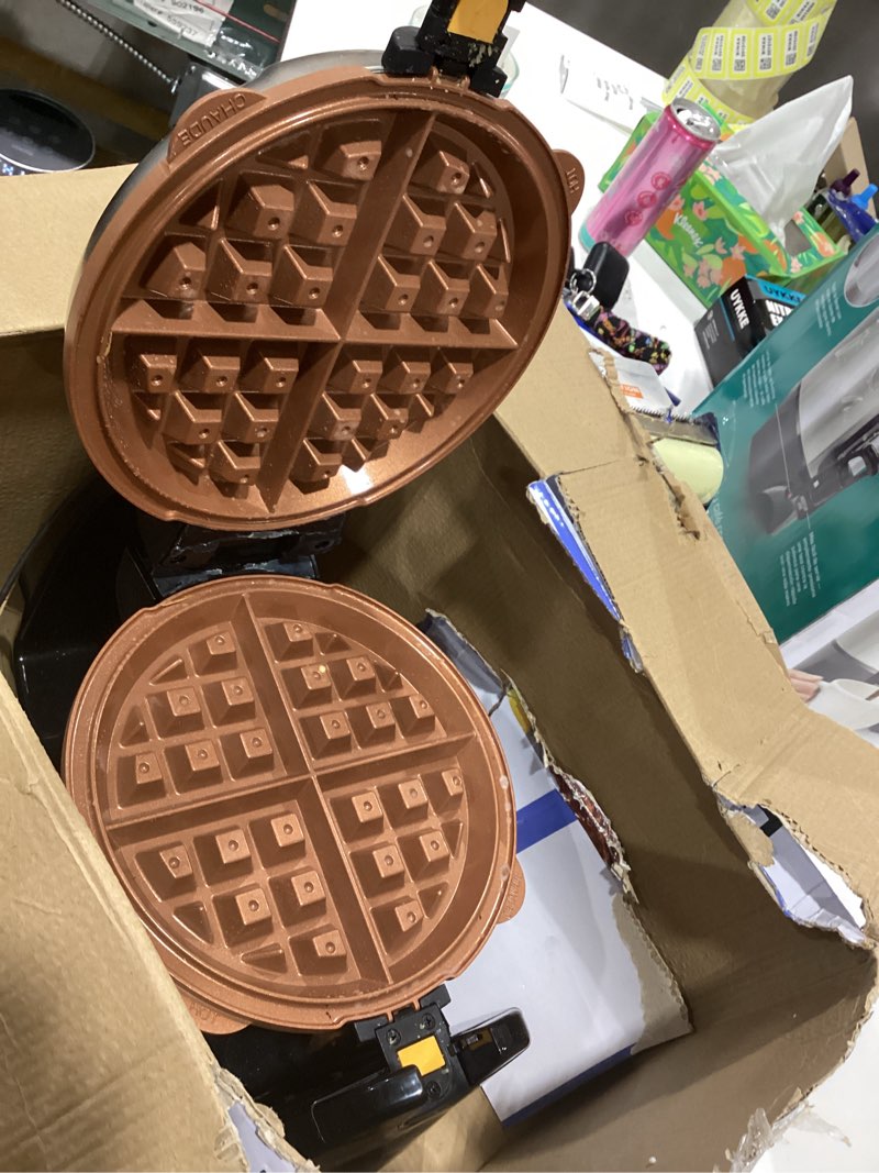 Condition photo showing As Is for Hamilton Beach 26031HB Waffle Maker