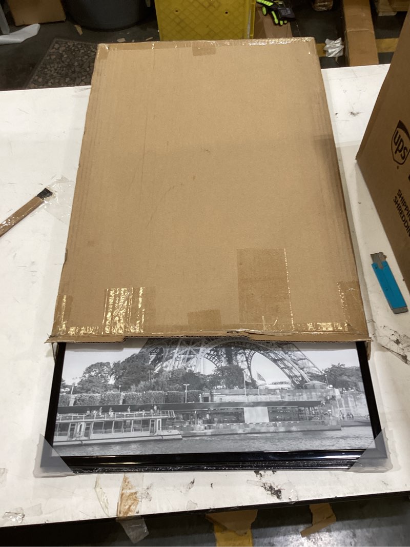 Condition photo showing Good Condition for upsimples 16x24 Picture Frame Black 3 Pack, Scratch-Proof Poster Frames 16 x 24 for Photo Gallery - Slide-In Strips, Horizontal or Vertical Wall Mounting Black 16x24