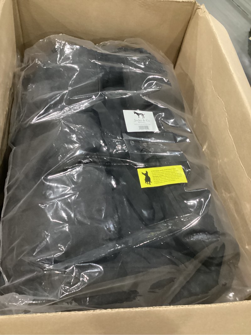 Condition photo showing New/Like New for JACKO & CO Premium Medium Dog Car Seat – Safe & Cozy Travel Bed for Small & Med Dogs, Puppies & Pets 25–40 lbs, Clip-On Leash, Storage Pockets, Water-Resistant, Machine Washable (Black, Medium) V1 Black/Medium (25-40lbs)
