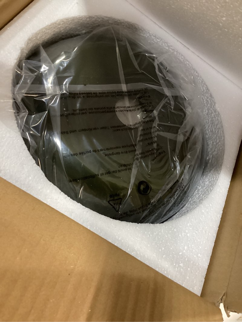 Condition photo showing New/Like New for yunnix ceiling light fixture glass flush mount ceiling light for bedroom kitchen dining room hallway globe lamp gold lights green 11.02 inch green 11 inch