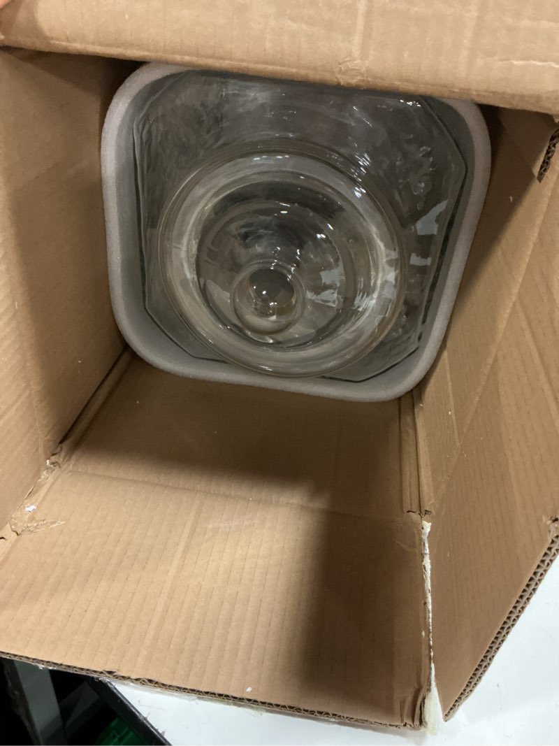 Condition photo showing New/Like New for 5 gallon glass water dispenser with stainless steel spigot glass beverage drink dispenser for parties airtight leakproof large water jug with liquid pen hanging chalkboard for summer wedding