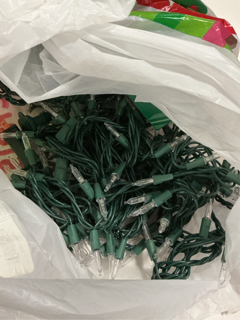 Condition photo showing As Is for today Holiday Living 100 -Count 24.75-ft White LED Plug-In Christmas String Lights 