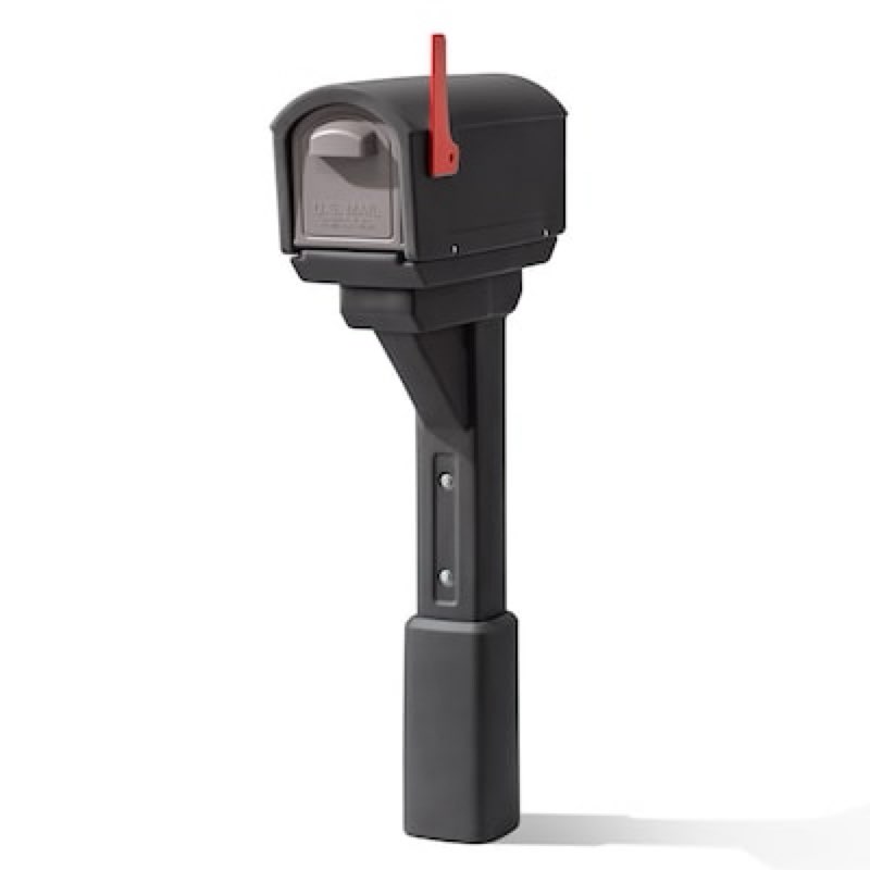 step2 mailmaster plastic standard mailbox black