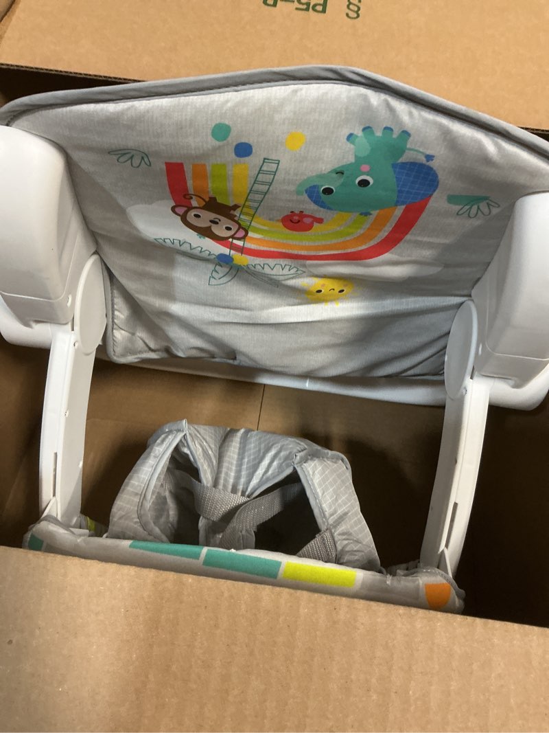 Condition photo showing Good Condition for bright starts learn-to-sit baby floor seat, 2-positions grow with infant, portable baby chair, includes sensory toys, unisex, 4-12 months, playful paradise multicolored