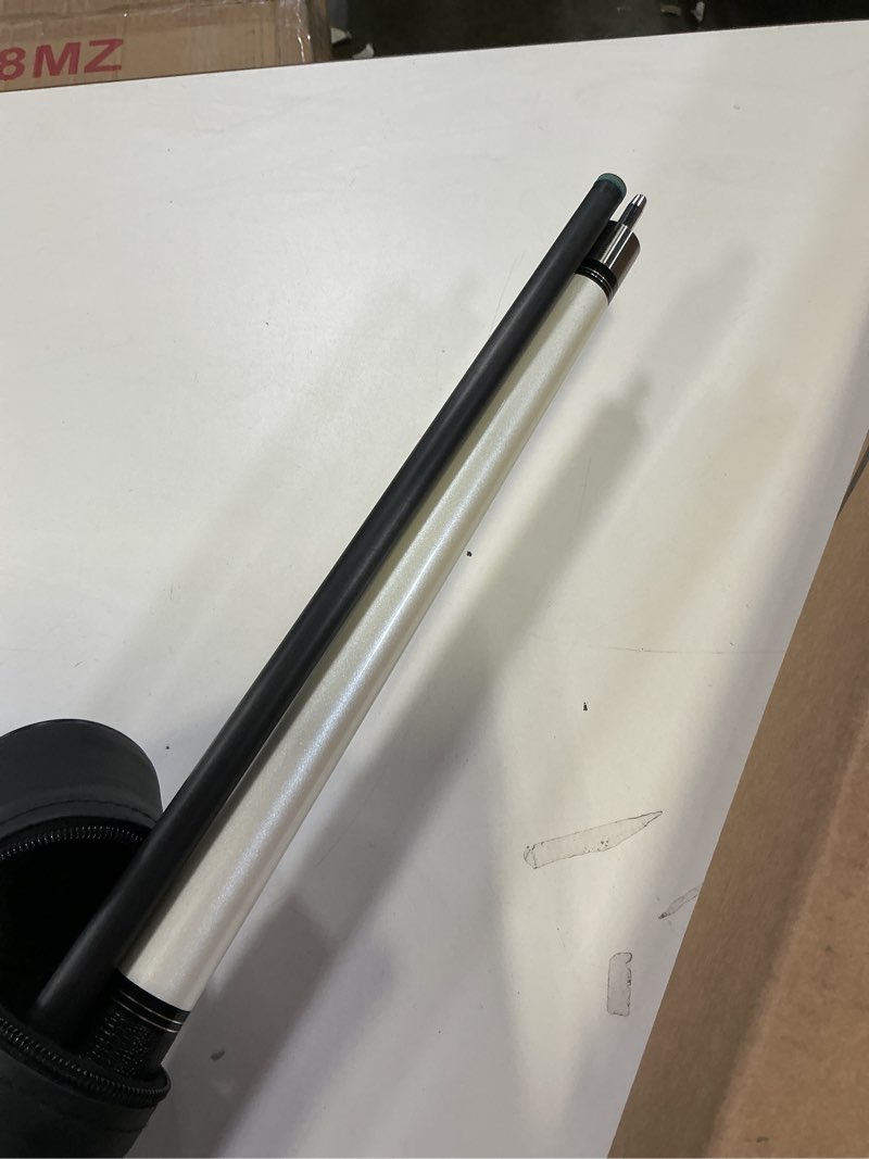 Condition photo showing Good Condition for Carbon Fiber Pool Cue Stick 12.5mm Rainbow Tip Low Deflection Pool Stick with Uni-loc Pin Joint and Extension Pool Stick-20 oz White-Pro