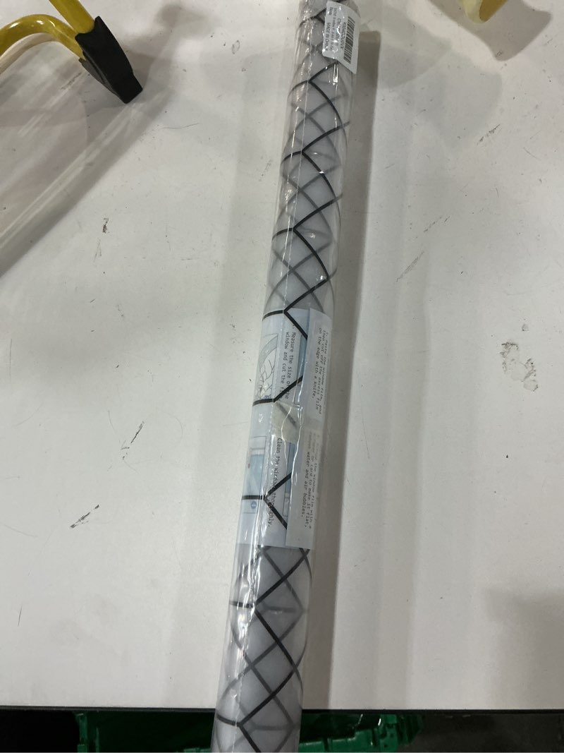 Condition photo showing New/Like New for dktie window privacy film stained glass frosted glass window clings moroccan lattice decorative bathroom door coverings uv sun blocking heat control (s593, 23.6in x 78.7in) s593 23.6in x 78.7in