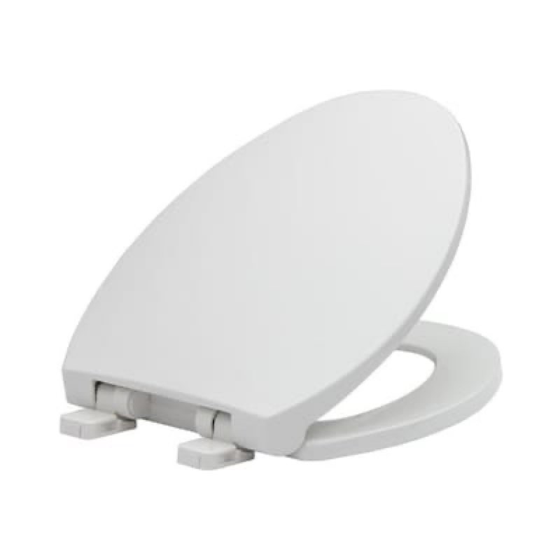 project source plastic white elongated soft close toilet seat