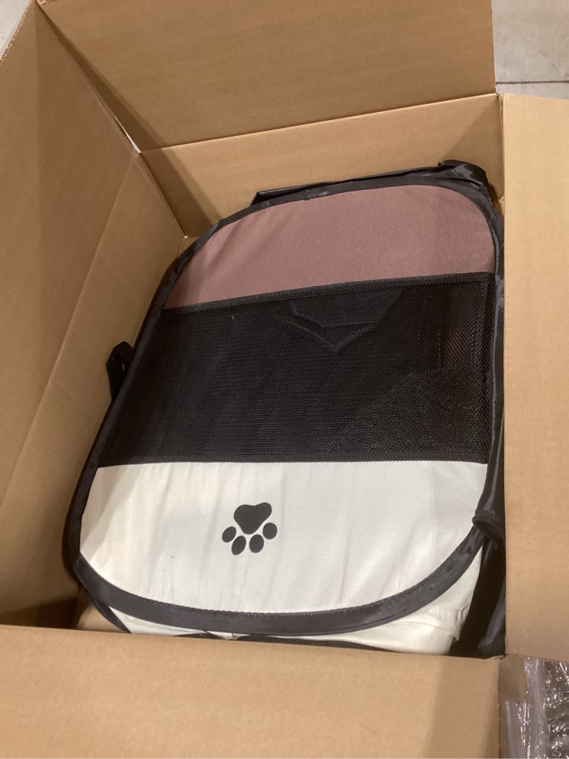 Condition photo showing Good Condition for portable pet playpen, foldable pop-up dog kennel tent for cat puppy