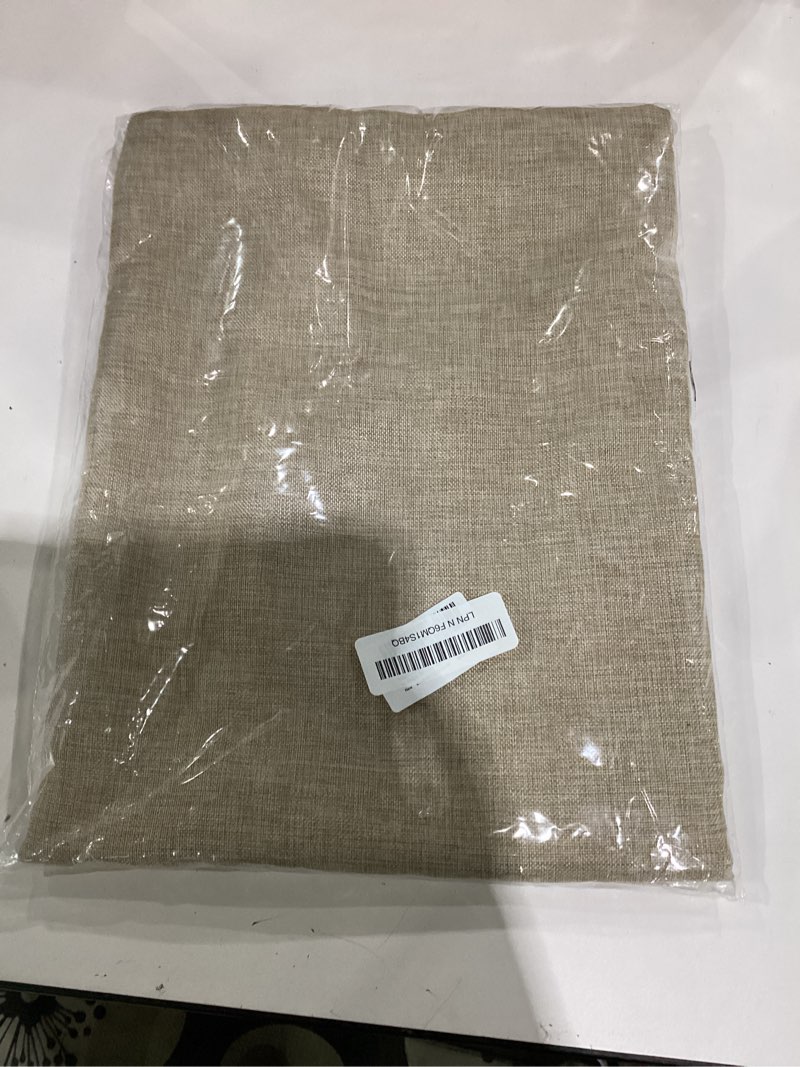 Condition photo showing Good Condition for hiasan faux linen square tablecloth - wrinkle and stain resistant washable table cloth for kitchen dining room holiday table cover for party dinner, beige, 54 x 54 inch