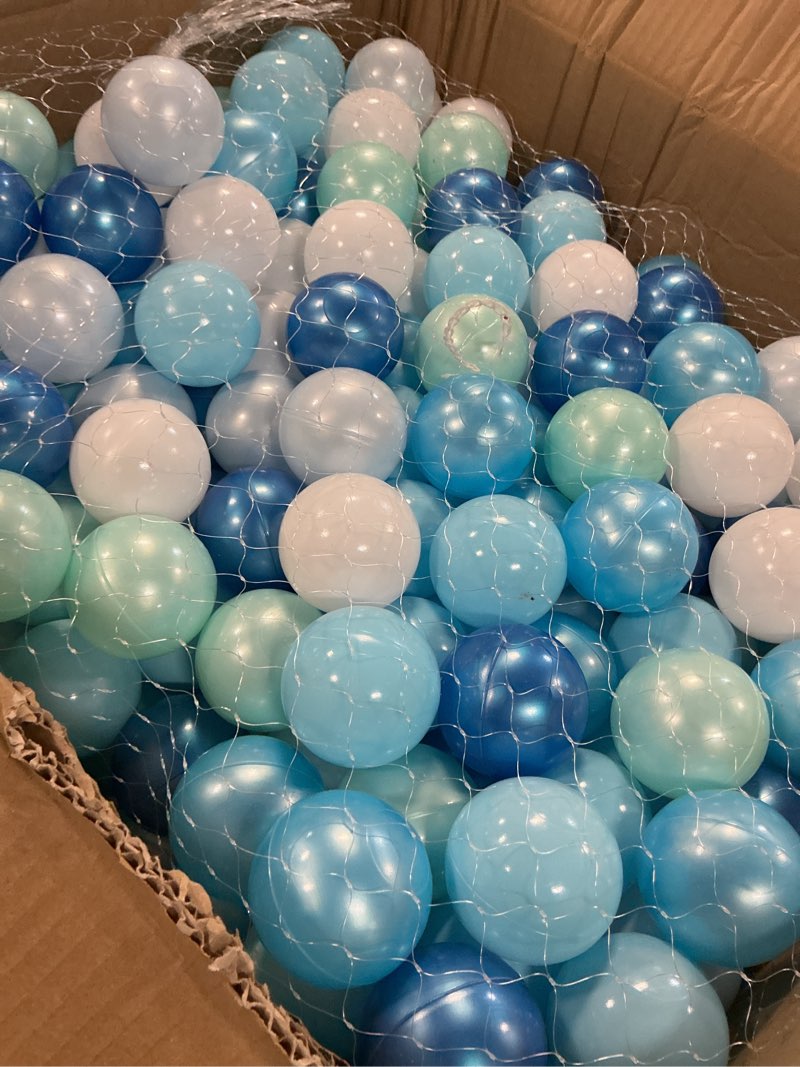 Condition photo showing Good Condition for starbolo ball pit balls for toddlers phthalate free bpa free non-toxic crush proof play balls for toddlers kids pool playhouse pack of 100 200 500 5 blue+white 500 balls