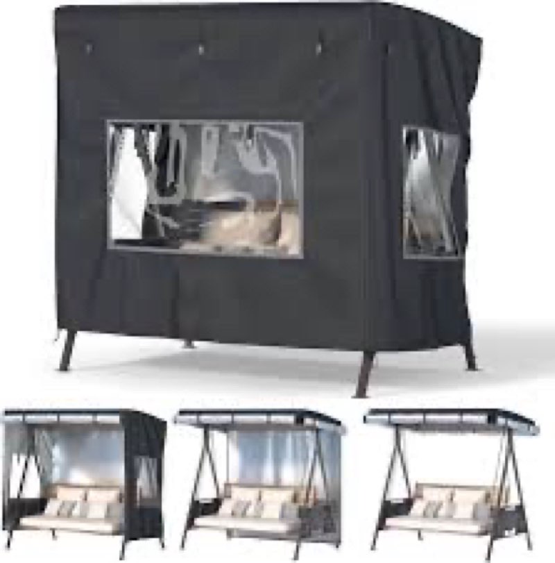 TBNO Outdoor Swing Cover,Patio Swing Chair Cover,Garden Hammock Glider Chair Cover,Can be Used Witho