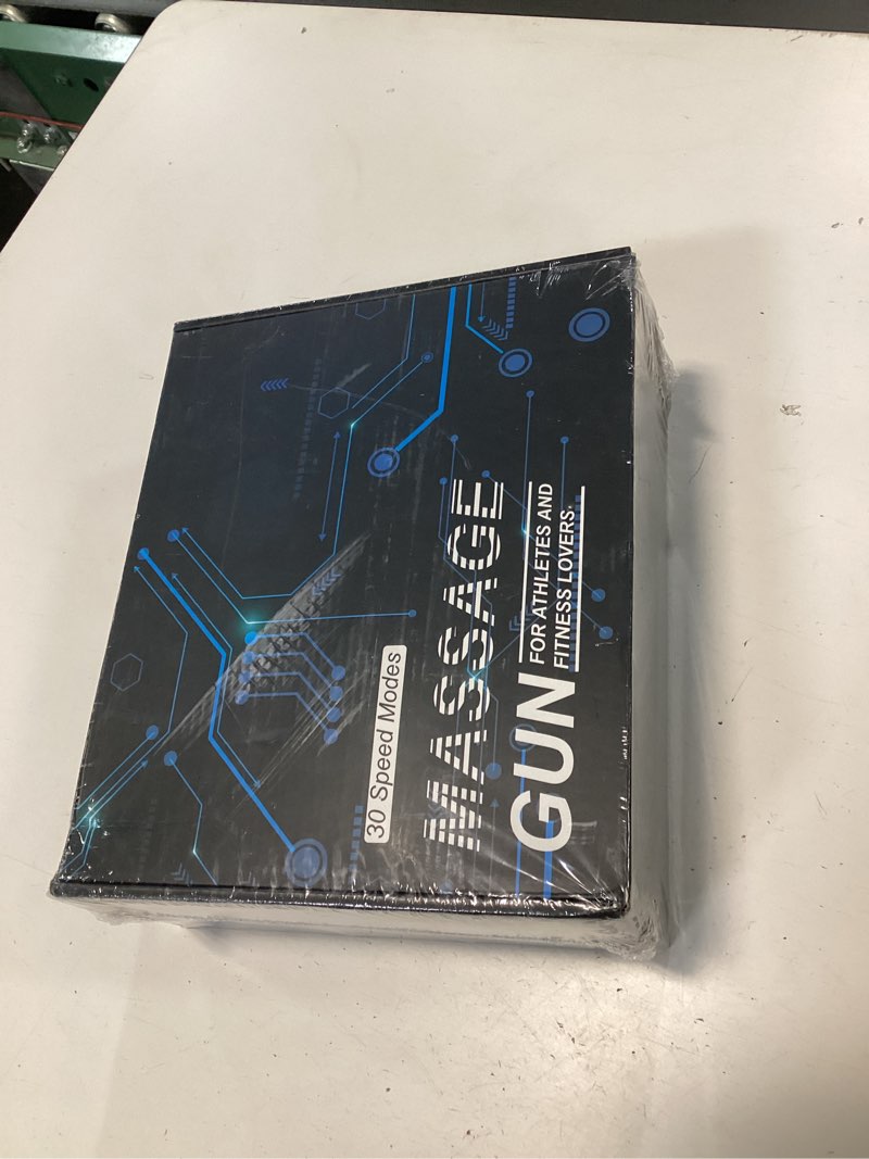 Condition photo showing New/Like New for Deep Tissue Massage Gun, Portable Percussion Electric Muscle Massager for Pain Relief, Handheld Massagers with 30 Speeds & 6 Attachments for Back and Neck, Gifts for Men Women Matte Black (similar)