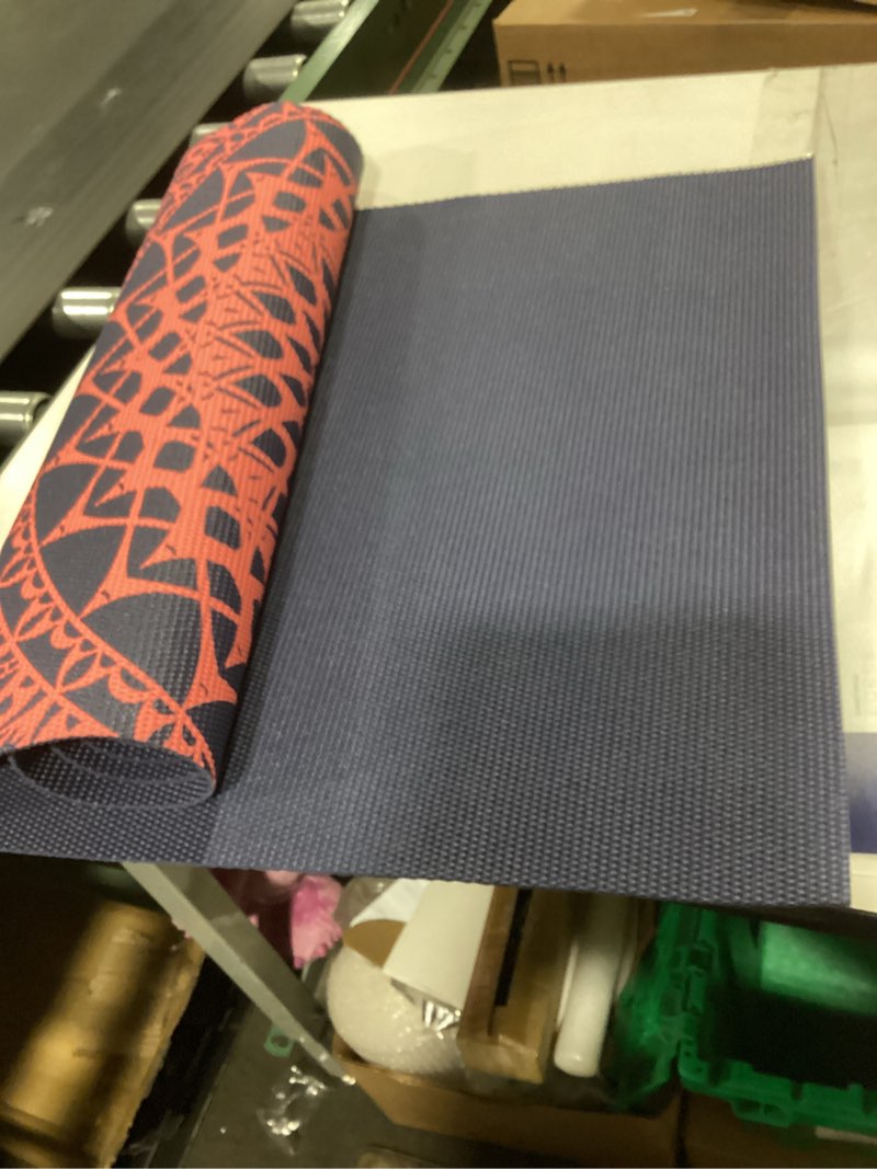 Condition photo showing Good Condition for gaiam print yoga mat, non slip exercise & fitness mat for all types of yoga, pilates & floor exercises pink marrakesh