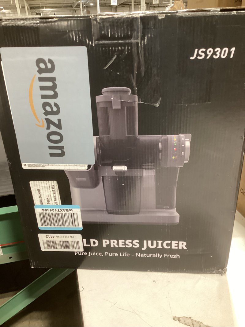 Condition photo showing Good Condition for WETIE Cold Press Juicer, Powerful Juicer Machines with Adjustable Juicing Pressure, 99% High Juice Yield, Quiet Slow Masticating Juicer with Touch Screen, 3.54'' Feed Chute, Easy to Clean with Brush Grey