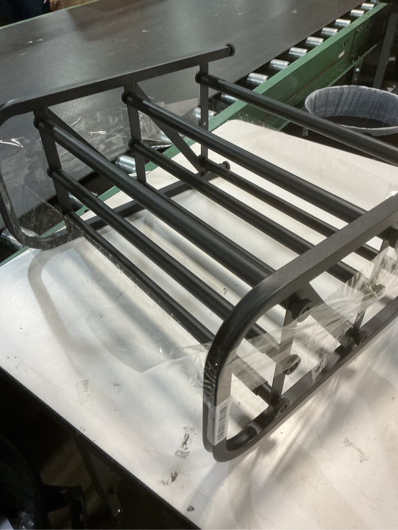 Condition photo showing Good Condition for Atrastout 3-Tier Shoe Rack for Closet, 16"-33" Expandable ShoeRackAdjustable for Entryway Closet Doorway SturdyMetal, Black 3 Layers and 3 Tubes