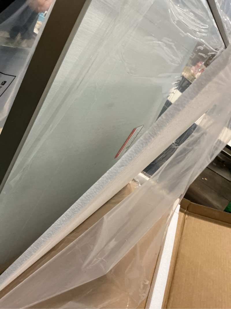 Condition photo showing New/Like New for tetote brushed nickel bathroom mirror 24" x 30" rectangle beveled frame bathroom vanity mirror for over sink brushed nickel, tempered glass, stronger frame, modern farmhouse bedroom, entryway 30"l x 24"w brushed nickel