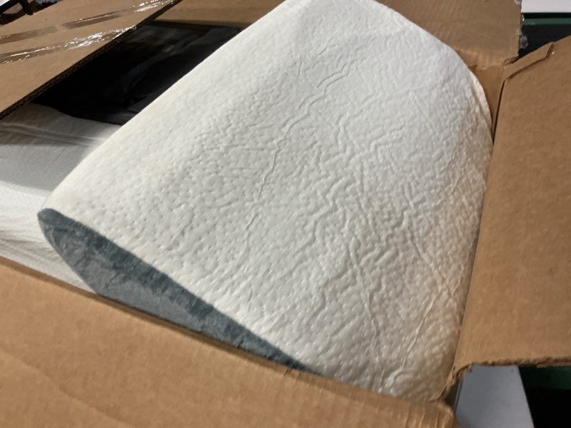 Condition photo showing Good Condition for kingfun 4pcs orthopedic bed wedge pillow set for headboard, post surgery memory foam support pillows for back, neck and leg pain relief, adjustable triangle pillow - acid reflux, anti snoring & gerd navy 4 piece set