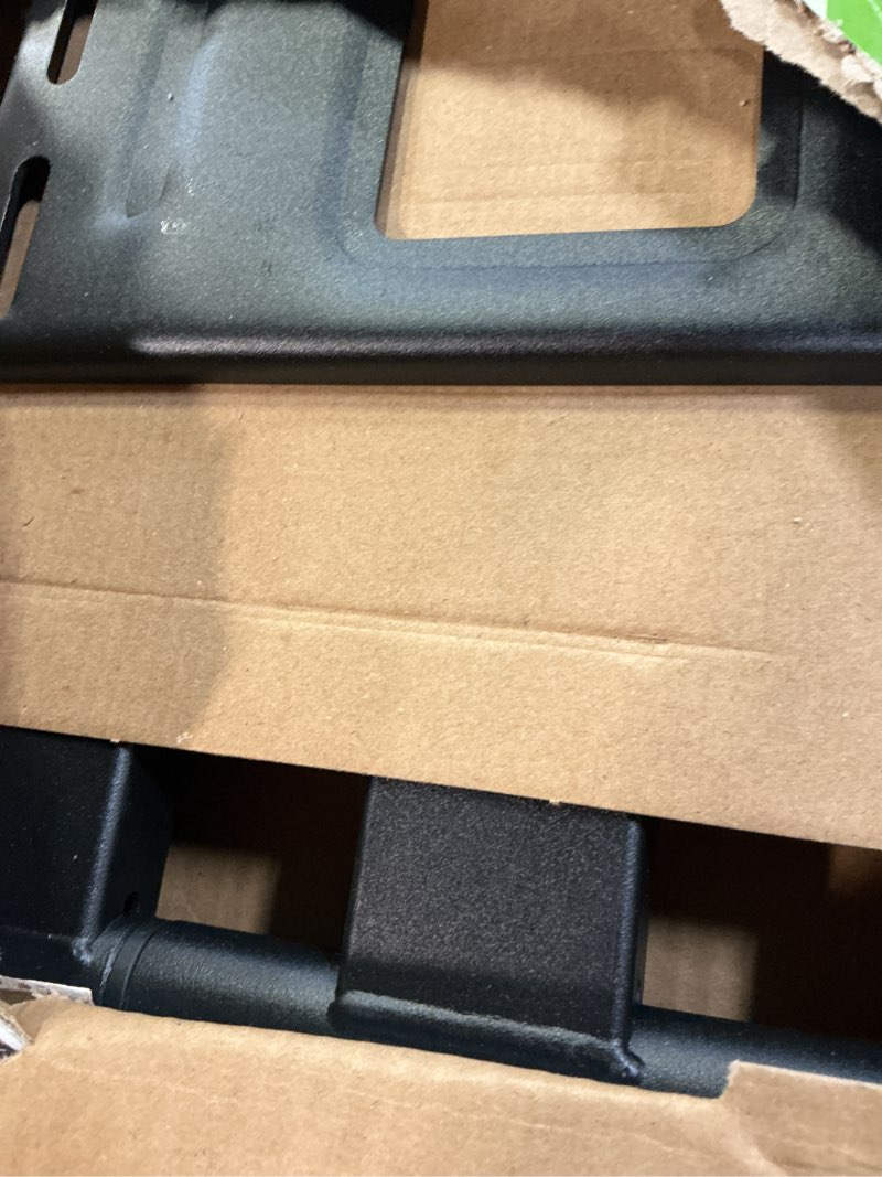 Condition photo showing As Is for mount-it! full-motion tv wall mount with 40" extension for 32" to 90" tvs capacity 110 lbs., heavy duty, lifetime warranty