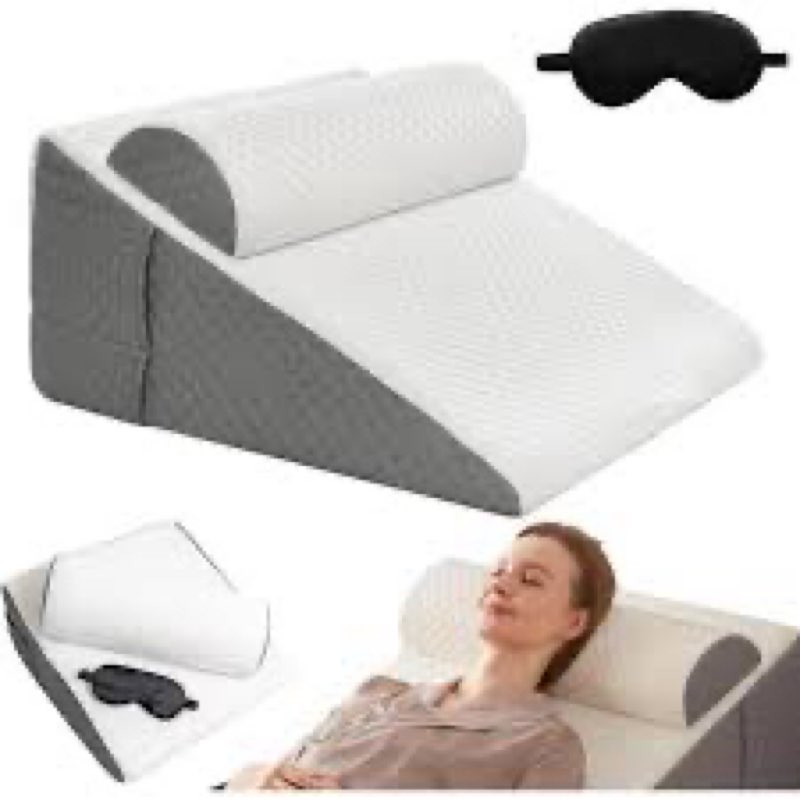 TYGHBN The Hiquo Wedge Pillow, Upgraded Wedge Pillow Relieve Back & Neck Pain, Supportive & Comforta