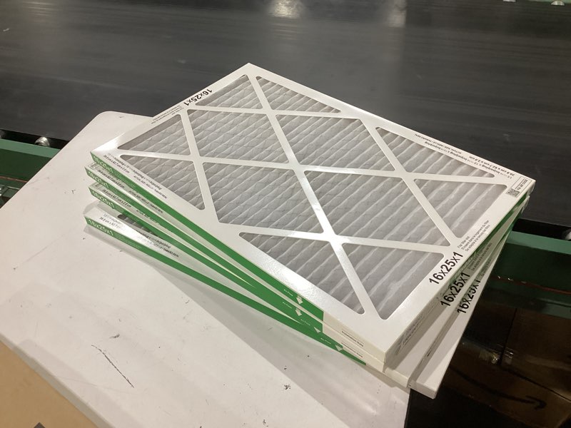 Condition photo showing New/Like New for trightfilters 16x25x1 air filter 4 pack, merv 8 pleated dust defense air filters replacement air conditioner hvac ac furnace filter, durable and lightweight