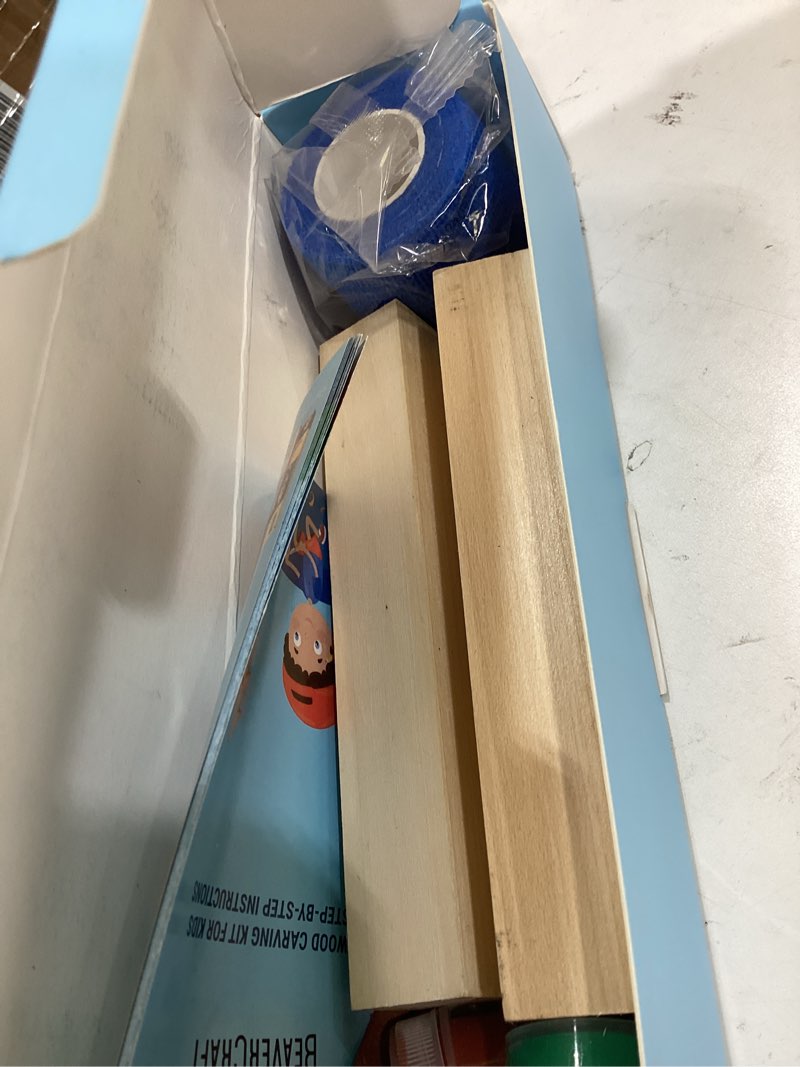 Condition photo showing Good Condition for beavercraft wood carving kit for kids & beginner diy08 - wood whittling kit for kids 14+ woodworking starter hobby kits for boys wood crafts projects diy gifts, carving set whittling knife & basswood