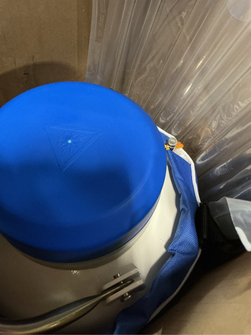 Condition photo showing Good Condition for magula 3l liquid nitrogen dewar,liquid nitrogen container ln2 tank cryogenic dewar,aluminum alloy semen tank with 6 canisters carry bag