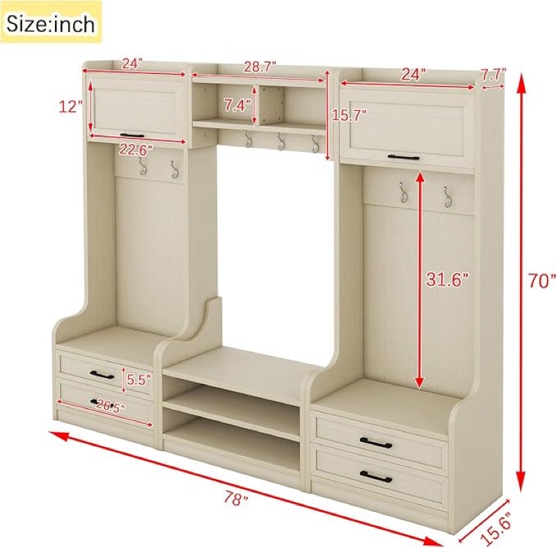 Hall tree W00139AAC-2 color black 