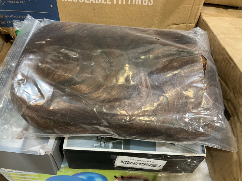 Condition photo showing Good Condition for Short Bob Wig,Straight Bob Wig with bangs, 12 inch Straight Bob Bangs Wig,Short Synthetic Fiber Bob Wigs for Women Natural Looking for Daily Use (Light brown)