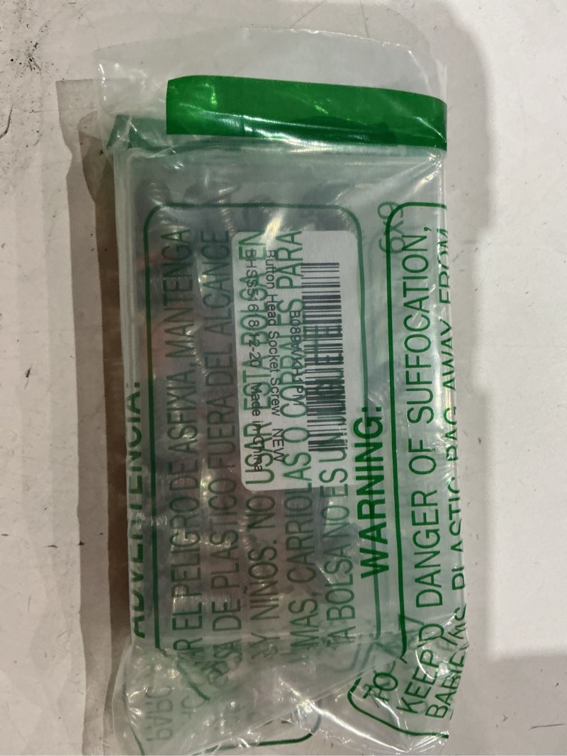 Condition photo showing Good Condition for mewudecor 5/16-18 x 1/2" button head socket cap screws, 304 stainless steel 18-8, bright finish, coa