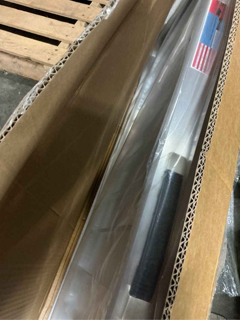 Condition photo showing New/Like New for whalemotor portable wheelchair ramp 4ft, anti-slip aluminum folding portable ramp, wheelchair ramps for home, weight capacity up to 800 lbs, with transition plates above and below, loading dock plates silver 4ft using height 4-12"