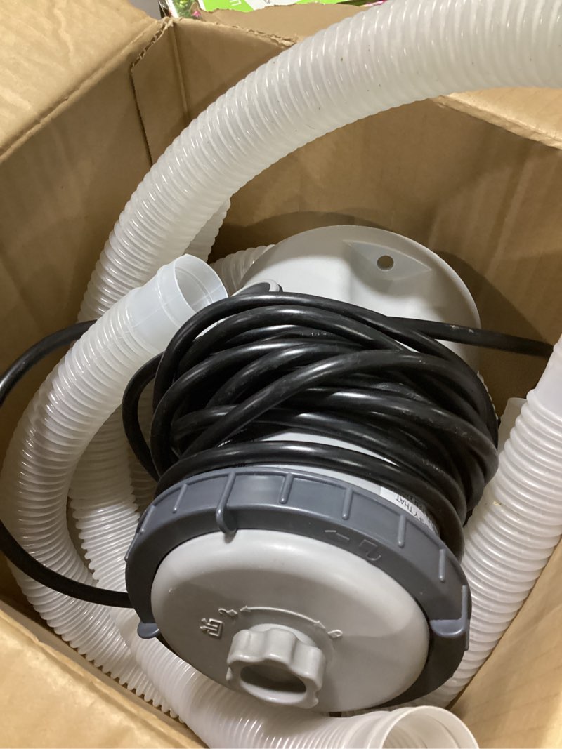 Condition photo showing Good Condition for intex c530 krystal clear cartridge filter pump for above ground pools: 530 gph pump flow rate – improved circulation and filtration – easy installation – improved water clarity – easy-to-clean 530 gallons per hour grey