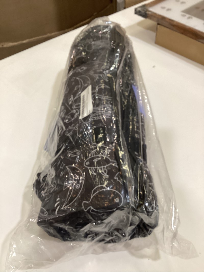 Condition photo showing Good Condition for outdoor picnic blanket black fish 80"x80" large sandproof beach blanket waterproof picnic blankets foldable for caming, beach, outdoor activities. w-black fish 80"x80"