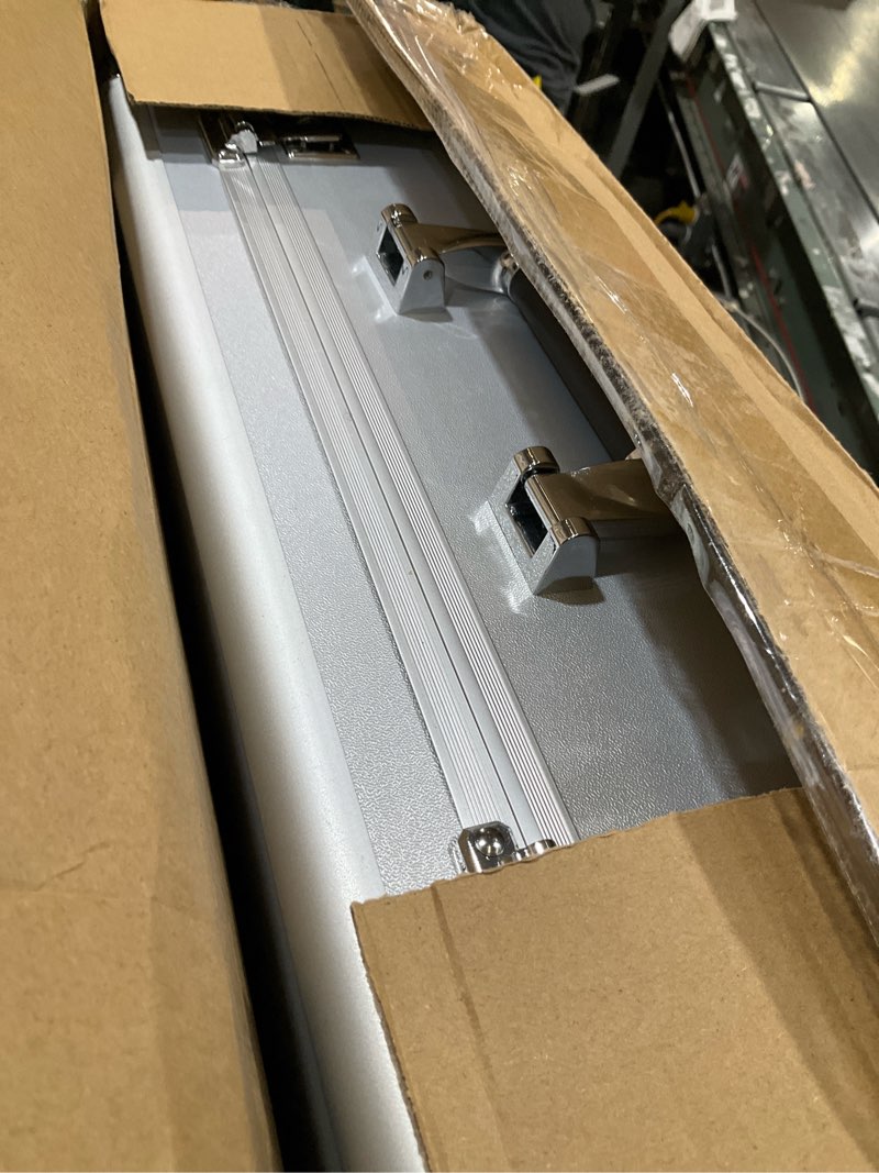 Condition photo showing Good Condition for lockcurx security lock boxes - 18.9 x 14.6 x 6.3 inch x-large, portable locking storage totes with dual combination locks, medicine lock box, lock boxes for personal items, cash & briefcase - silver extra large silver
