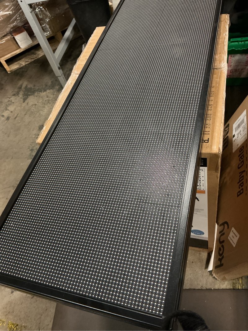 Condition photo showing Good Condition for P10 Programmable Scrolling LED SIGN 40"×8" LED Display, High Brightness & IP65 Waterproof Indoor Outdoor Digital Signage led screen, Open Signs Welcome Sign for Homedecor & Business Advertising P10 40*8 INCH