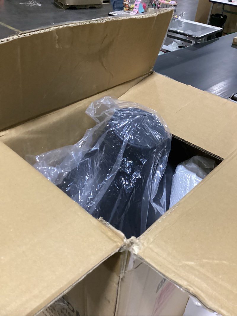 Condition photo showing Good Condition for easehome mannequin body female mannequin torso,height adjustable black leather dress forms for sewing,model display body stand with metal bracket for clothing dress jewelry display